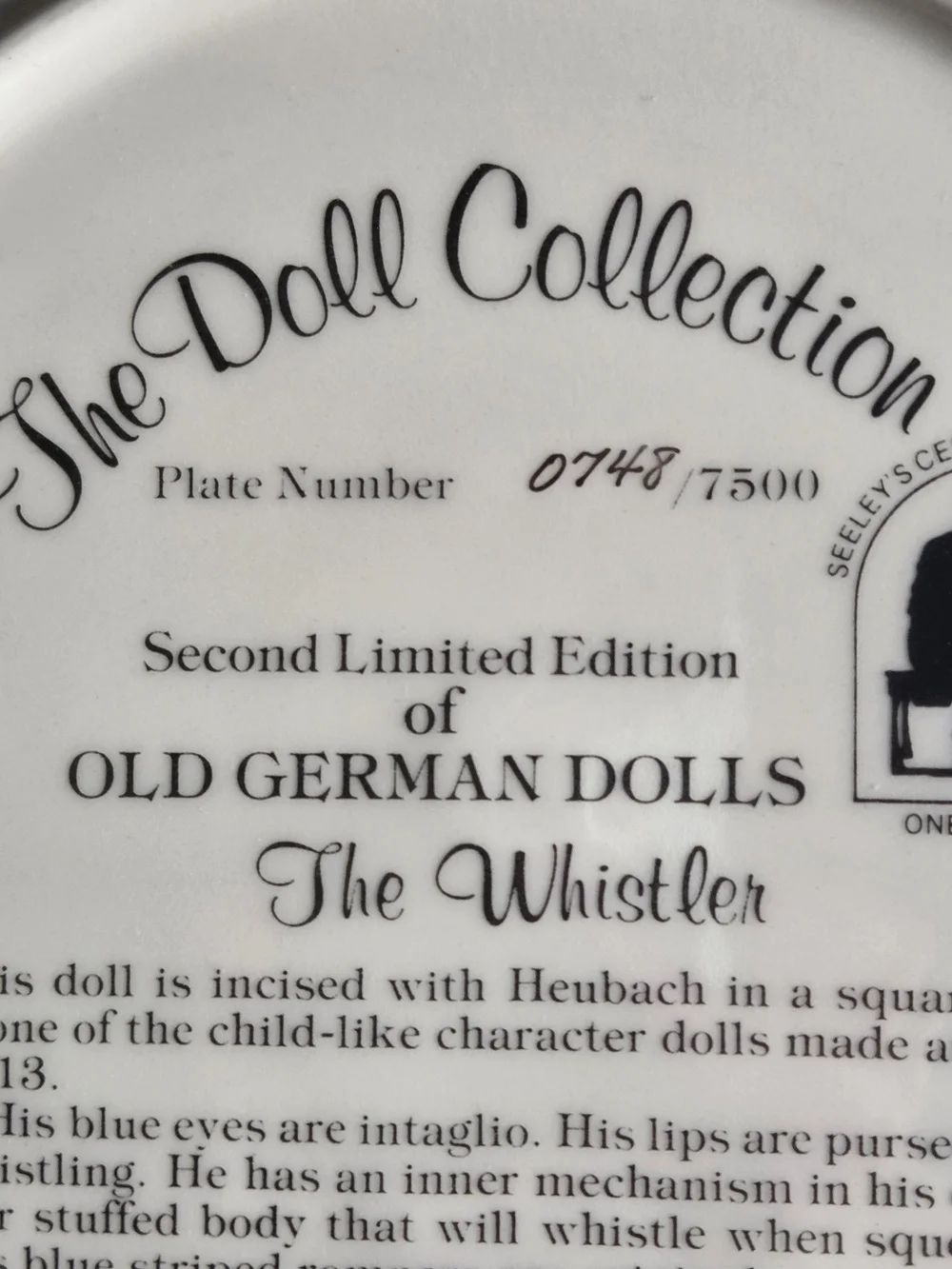 the doll collection decorative round